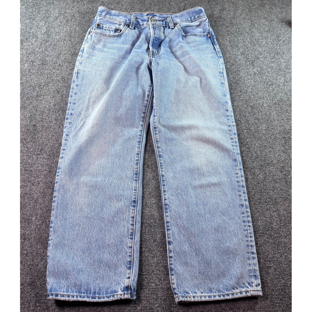 Levi's Premium 501 Original Jeans Women 27 Light Blue Straight High Rise Cotton